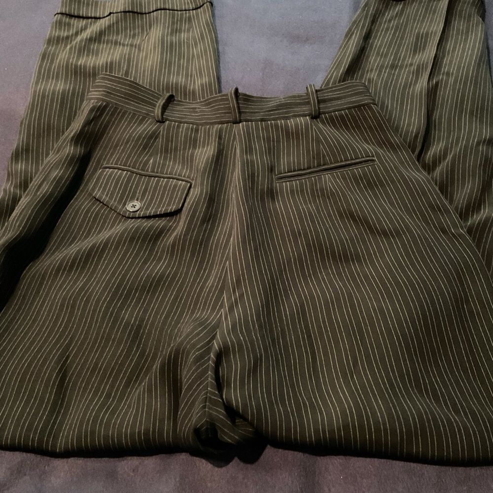 Lauren Ralph Lauren Cuffed 100% Silk Dress Pants - Picture 3 of 4